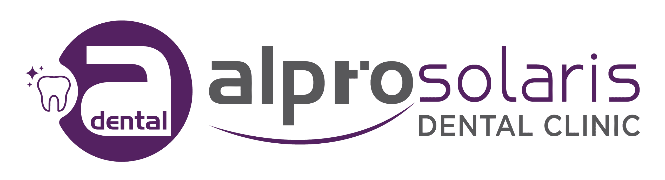 Alpro Solaris Dental Clinic logo with modern design and branding elements.