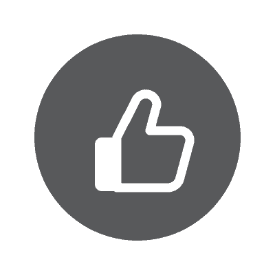 Thumbs up icon representing quality dental care at Alpro Solaris Dental.