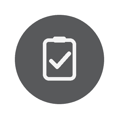 Checkmark on a mobile device representing dental consultation.